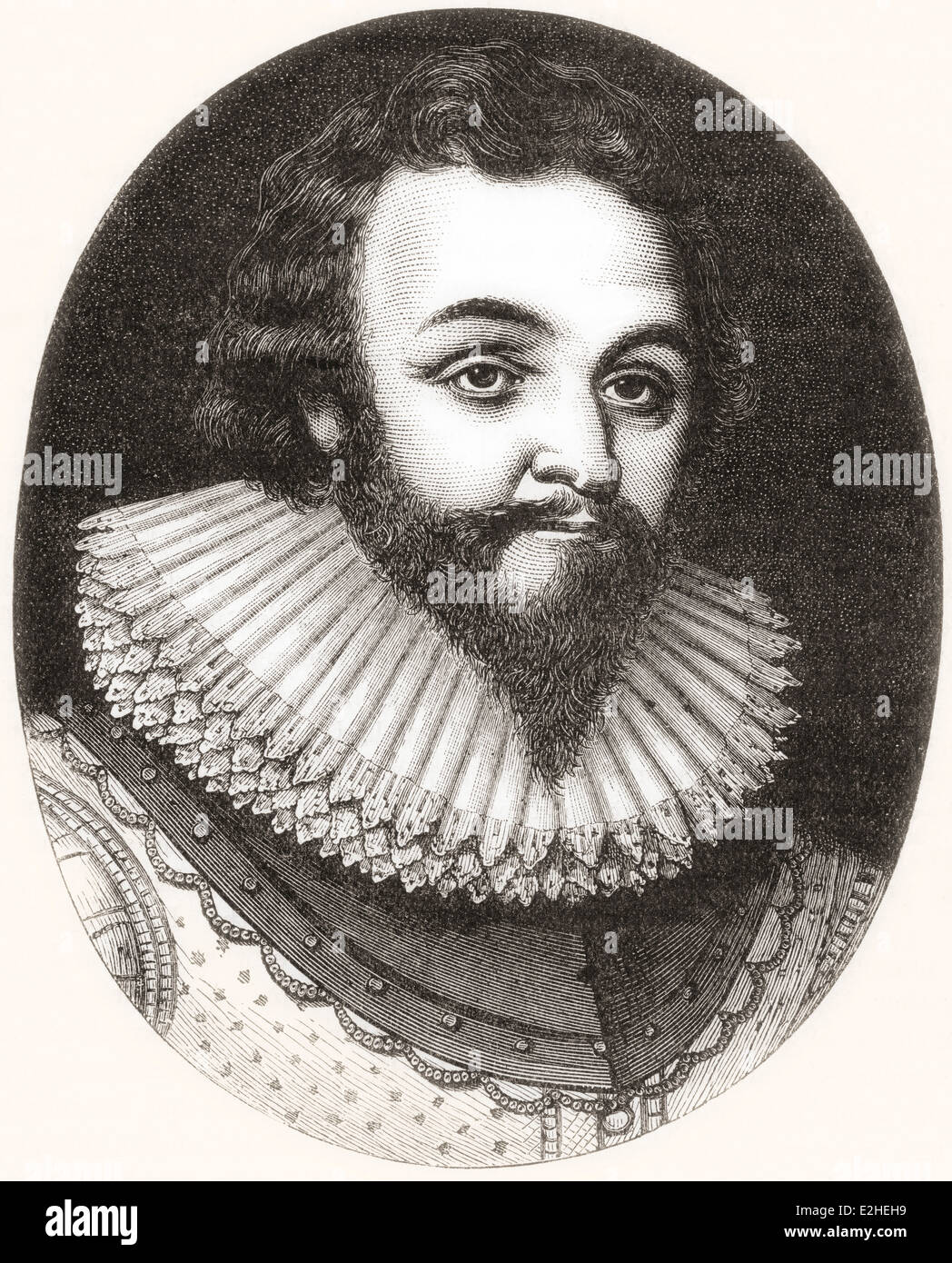 Sir Francis Drake, vice ammiraglio, c. 1540 - 1596. Inglese Mare capitano, corsaro, navigator, slave e politico. Foto Stock