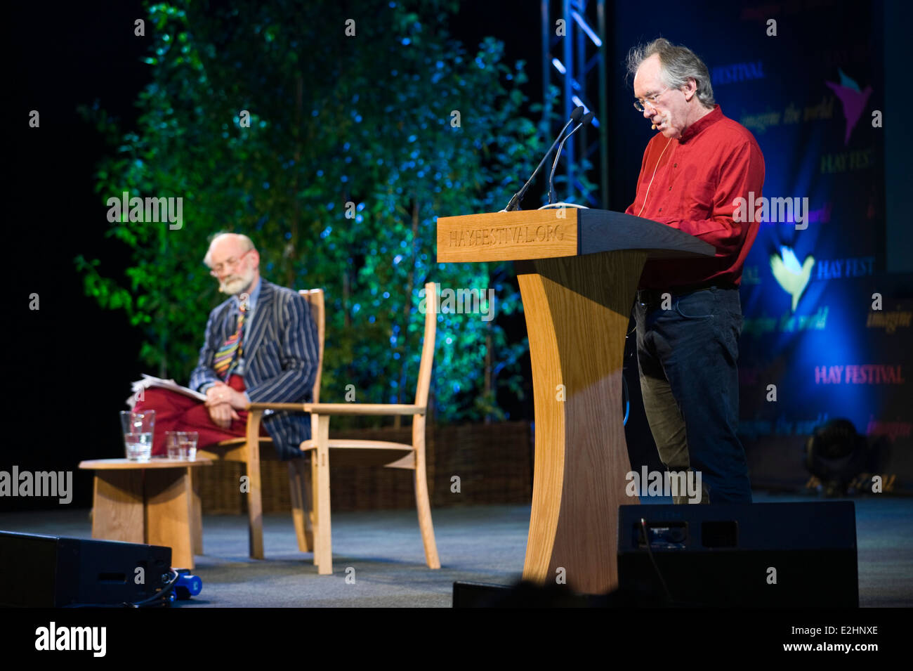 Ian McEwan 'Anteprima: i bambini dell' atto a Hay Festival 2014 ©Jeff Morgan Foto Stock
