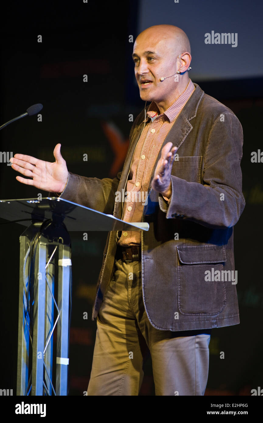 Jim Al-Khalili fisico teorico di dare "il BHA Lecture' a Hay Festival 2014 Foto Stock