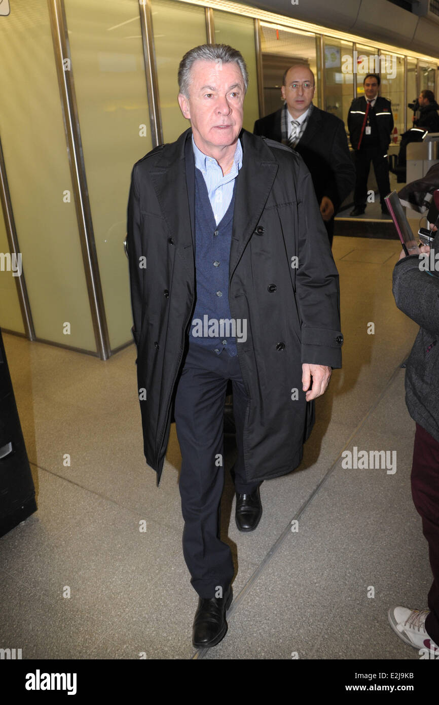 Otmar Hitzfeld arrivando all'aeroporto di Tegel. Dove: Berlino, Germania Quando: 14 Feb 2013 Foto Stock