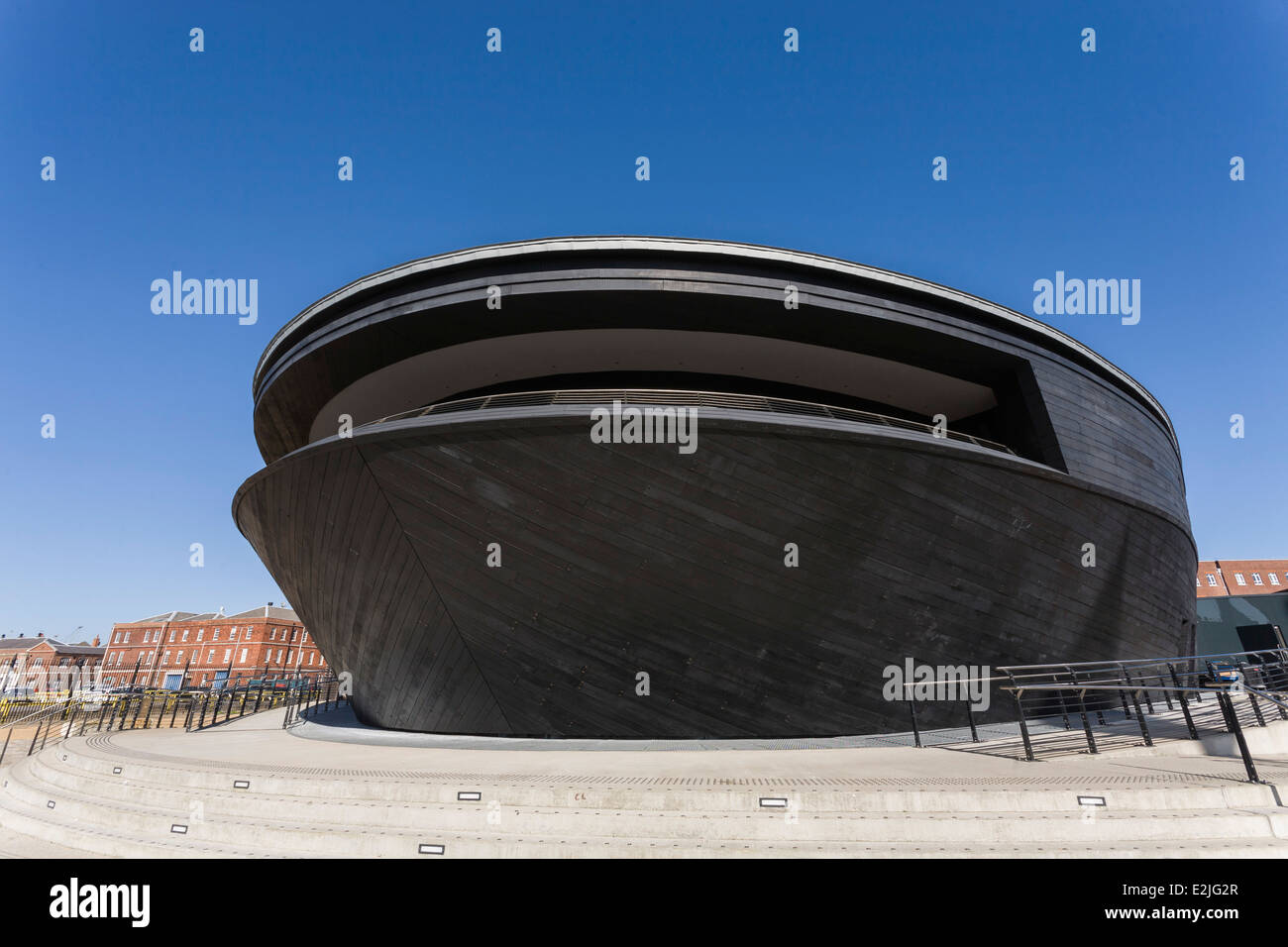 La nuova Mary Rose Museum, HM Base Navale, Portsmouth Historic Dockyard, Portsmouth, Hampshire, Inghilterra, Regno Unito Foto Stock