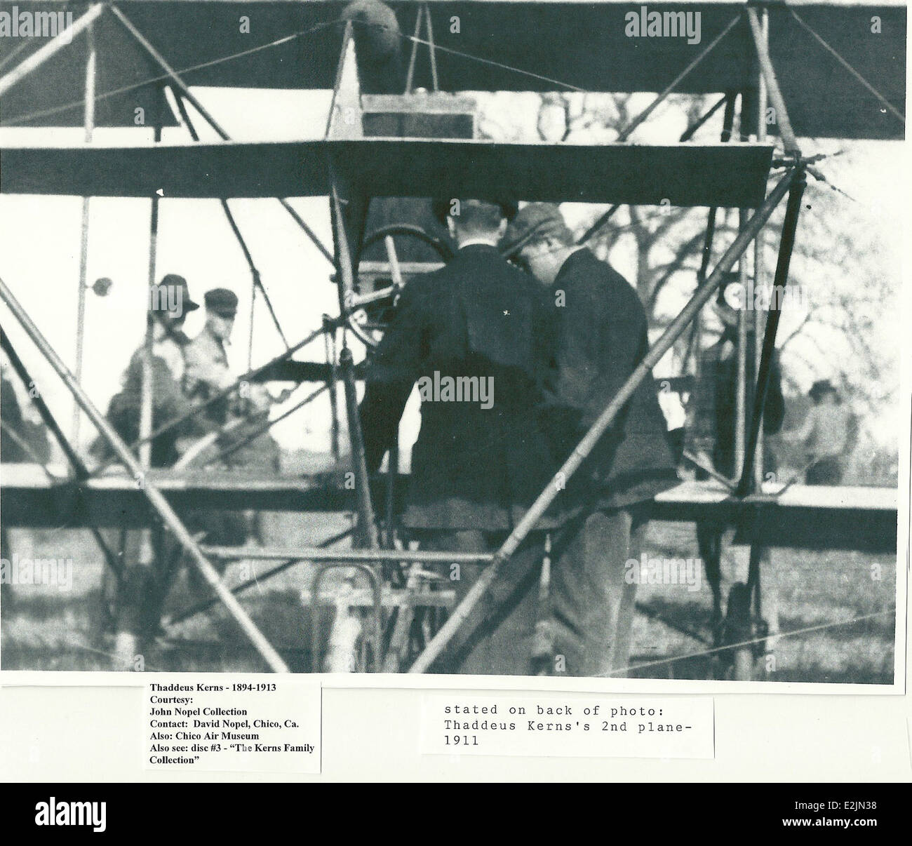 Il secondo aereo di Thaddeus Kerns è esposto al Chico Air Museum. Kerns era un pioniere dell'aviazione, e questo aereo rappresenta il suo contributo alla prima storia dell'aviazione americana. Foto Stock