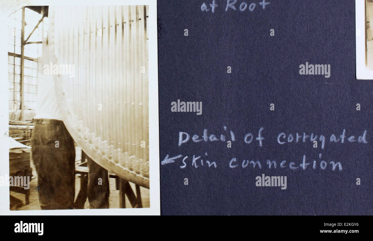 Il monoplano Prudden-Whitehead, un aereo unico sviluppato dalla Atlanta Aircraft Corporation, presenta una combinazione di motori aeronautici Wright e design innovativi. Questa immagine mostra il design dell'aeromobile e i progressi tecnologici nell'aviazione precoce. Foto Stock