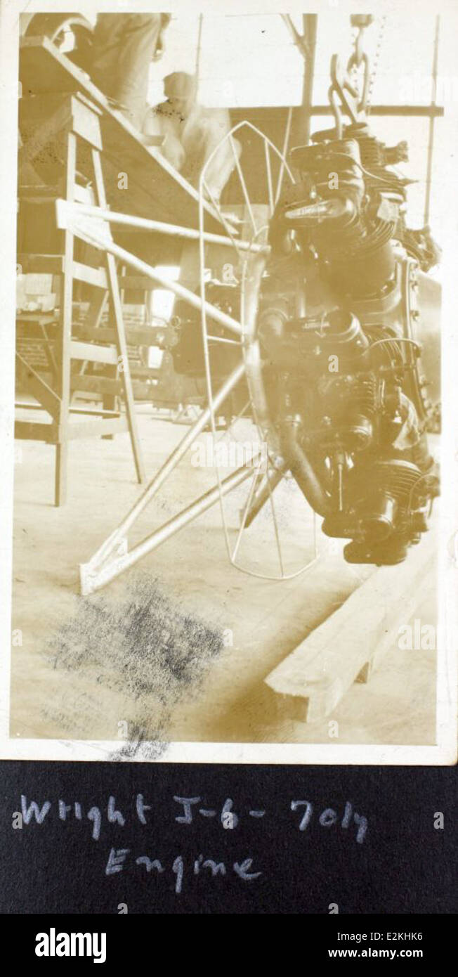 L'AL-216B Prudden album Image presenta il Whitehead Trimotor Aircraft, prodotto dalla Atlanta Aircraft Company. Alimentato da un motore radiale Wright J-6, questo aereo è un esempio significativo di progettazione e tecnologia dell'aviazione negli anni '1920 Foto Stock