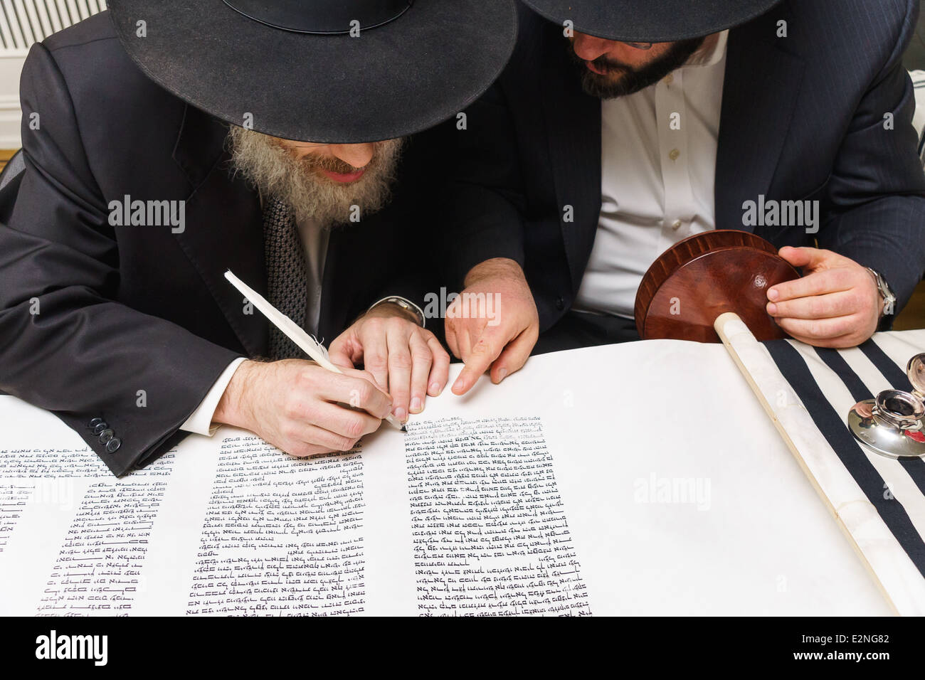Siyum Sefer Torah Foto Stock