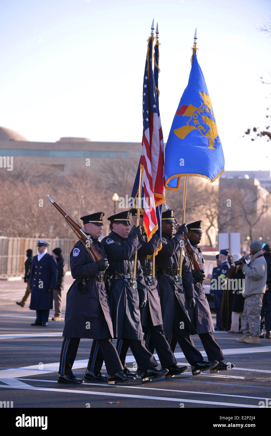 La 57th presidenziale Parata inaugurale con: atmosfera dove: Washington, Stati Uniti quando: 21 Gen 2013 Foto Stock
