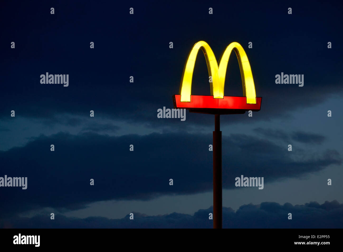 McDonalds segno, Winnemucca. Il Nevada. Foto Stock