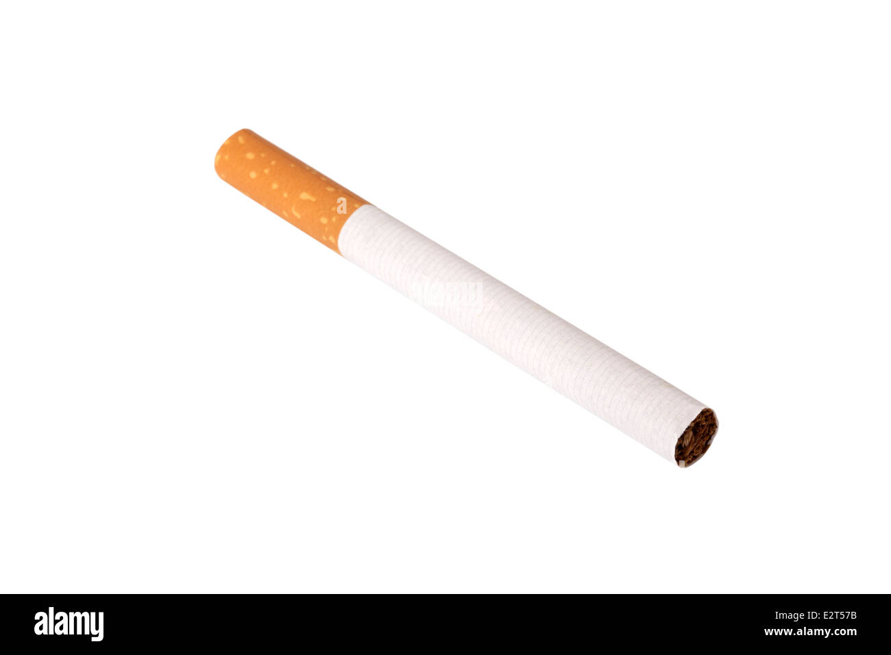 Sigaretta isolati su sfondo bianco Foto Stock