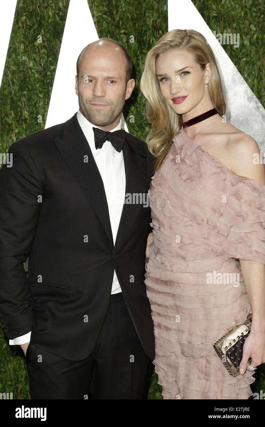 2013 Vanity Fair Oscar Party al Sunset Tower - Arrivi con: Jason Statham,Rosie Huntington-Whiteley dove: West Hollywood, California, Stati Uniti quando: 24 feb 2013a/WENN.com Foto Stock