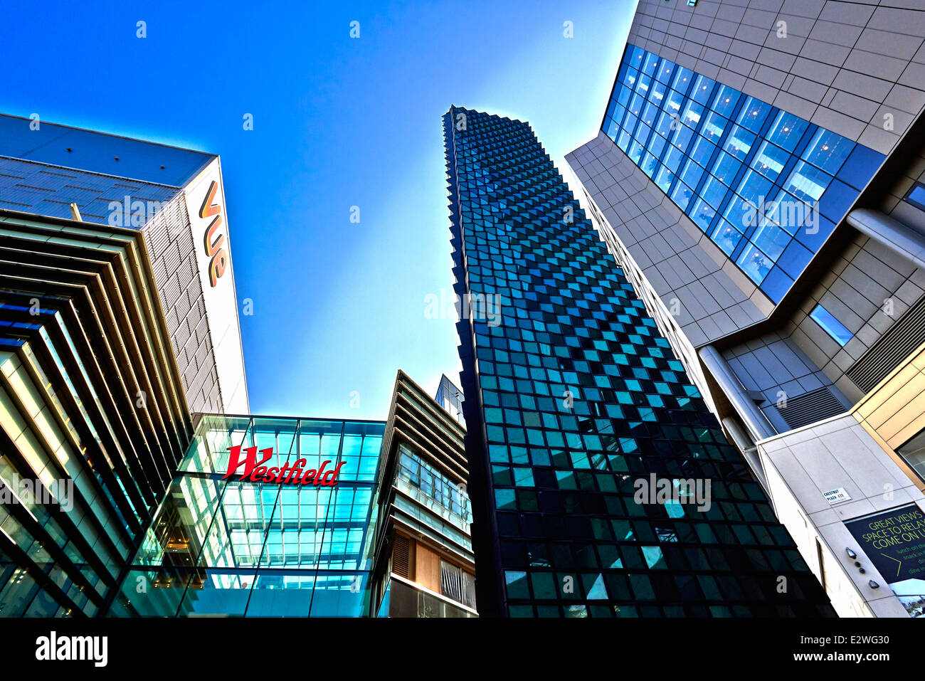 Westfield Stratford City è un centro commerciale a Stratford, Londra, di proprietà del gruppo Westfield. Foto Stock