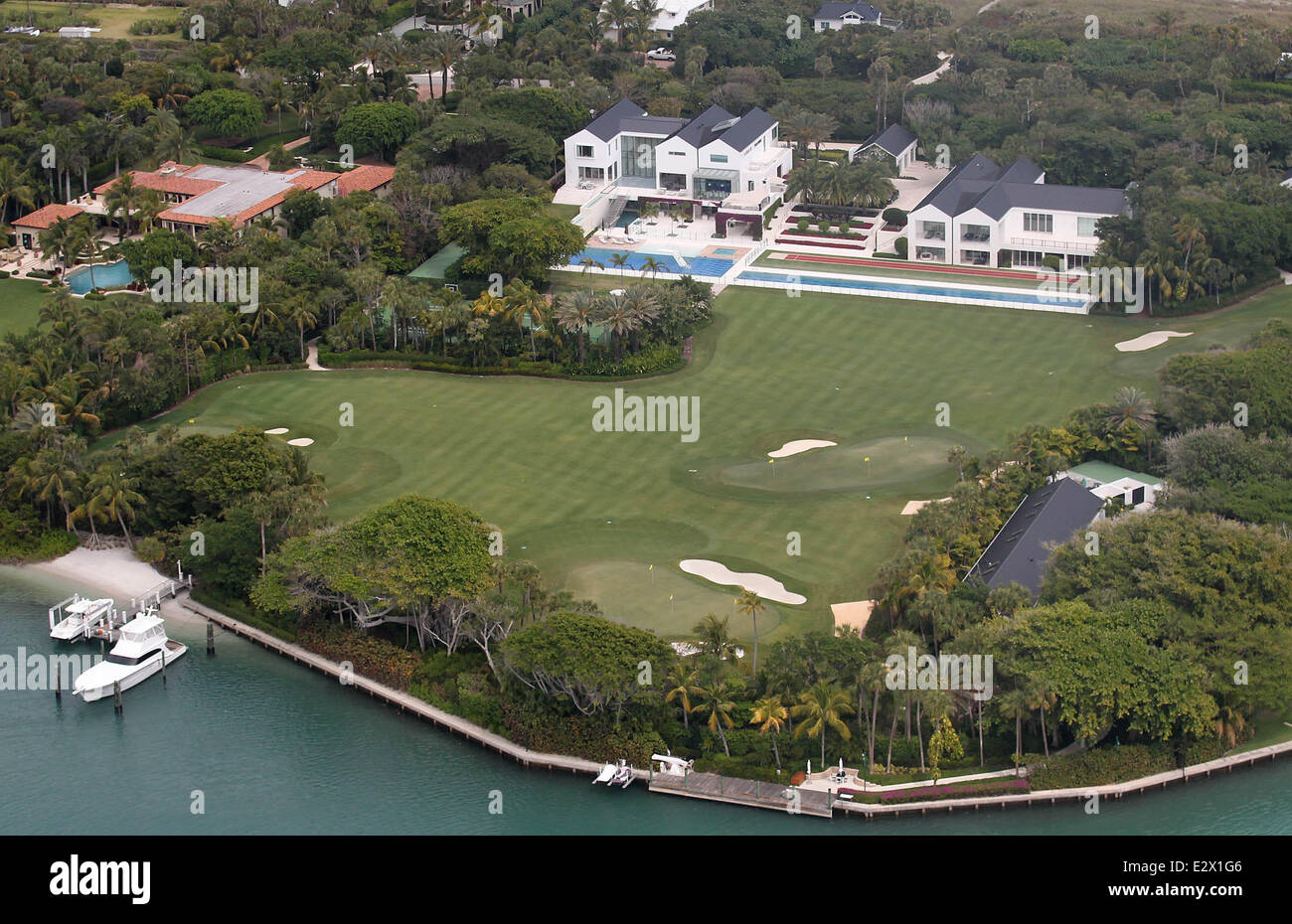 Vedute aeree di Tiger Woods' nuovo USD 60.000.000 Mansion offre: atmosfera dove: Jupiter, Florida, Stati Uniti quando: 18 Mar 2013 Foto Stock