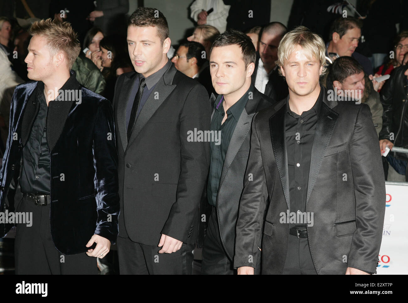 Londra, Regno Unito. 9 Ott 2007. Westlife assiste l'orgoglio della Bretagna Awards a Londra gli studi televisivi © Ferdaus Shamim/ZUMA filo/ZUMAPRESS.com/Alamy Live News Foto Stock