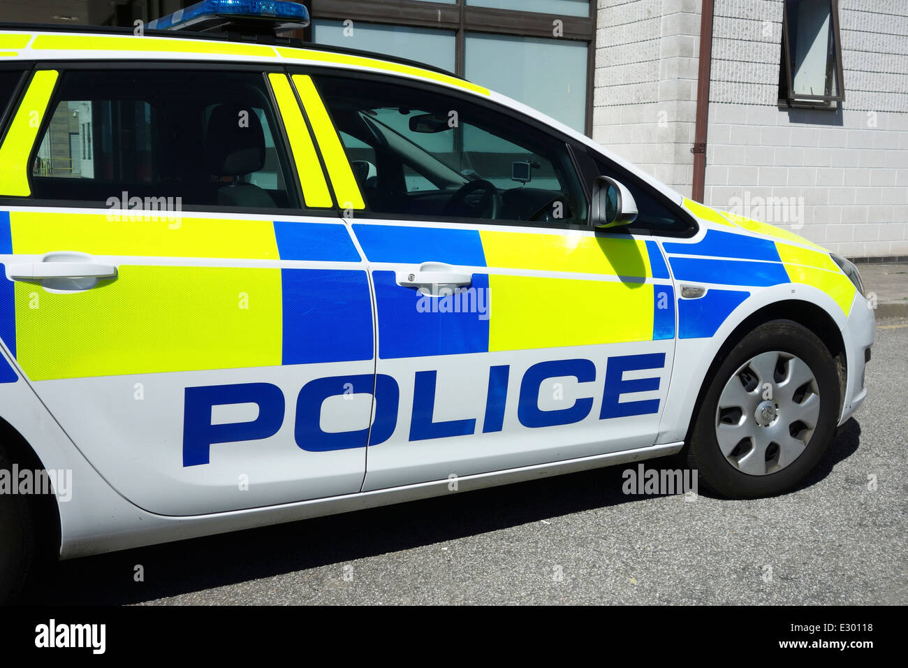 Un auto della polizia britannica Foto Stock