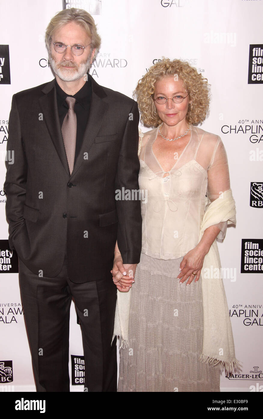 Quarantesimo anniversario Chaplin Award Gala in onore di Barbra Streisand al Avery Fisher Hall presso il Lincoln Center dotato di: Kenneth Bowser,Amy Irving dove: New York, NY, Stati Uniti quando: 22 Apr 2013 Foto Stock