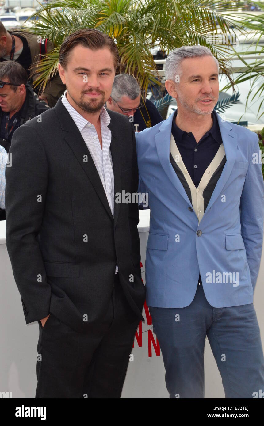 Il grande Gatsby photocall al Cannes 66Film Festival con: Leo Di Caprio,Baz Luhrmann dove: Cannes, Francia Quando: 15 Maggio 2013 Foto Stock