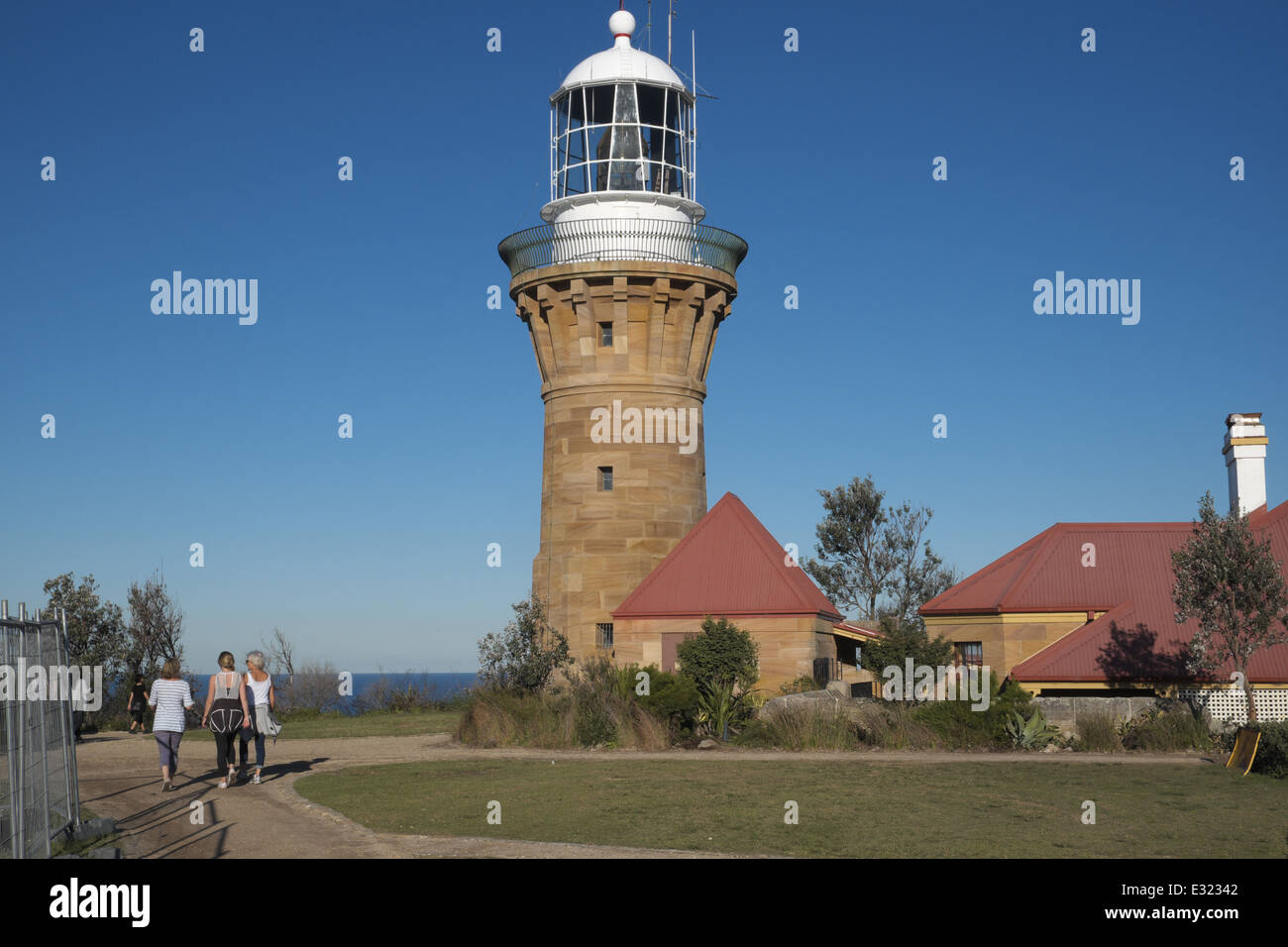 Il faro di Barrenjoey si trova sul promontorio di Palm Beach, Sydney, New South Wales, Australia, faro del XIX secolo, patrimonio dell'umanità dell'UNESCO Foto Stock