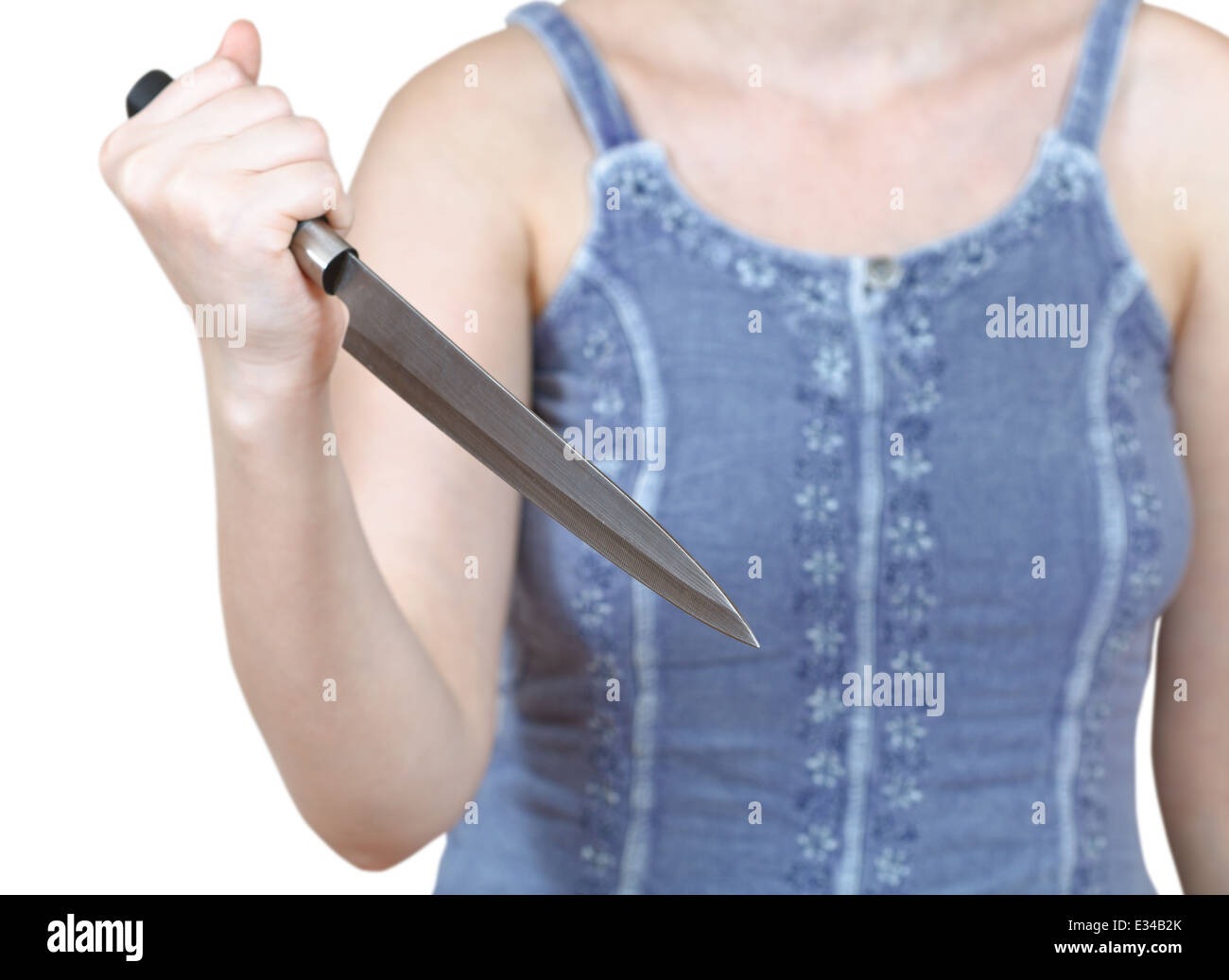 Ragazza tenendo il coltello immagini e fotografie stock ad alta risoluzione  - Alamy