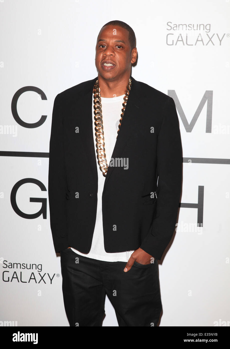 Jay-Z magna charta Holy Grail' album rilasciare esclusivamente per Samsung Galaxy a magazzino Liberty con: Jay-Z dove: la città di New York, New York, Stati Uniti quando: 03 Lug 2013 Foto Stock