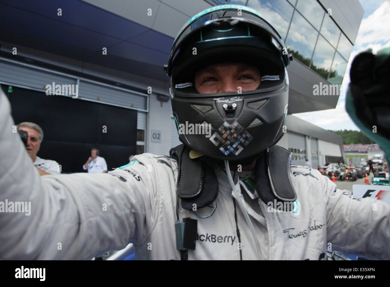 Red Bull Ring, Spielberg, Stiria, Austria. Il 22 giugno, 2014. F1 Grand Prix dell'Austria. Nico Rosberg guida la sua Mercedes AMG Petronas F1 W05 per vincere la gara di credito: Azione Sport Plus/Alamy Live News Foto Stock