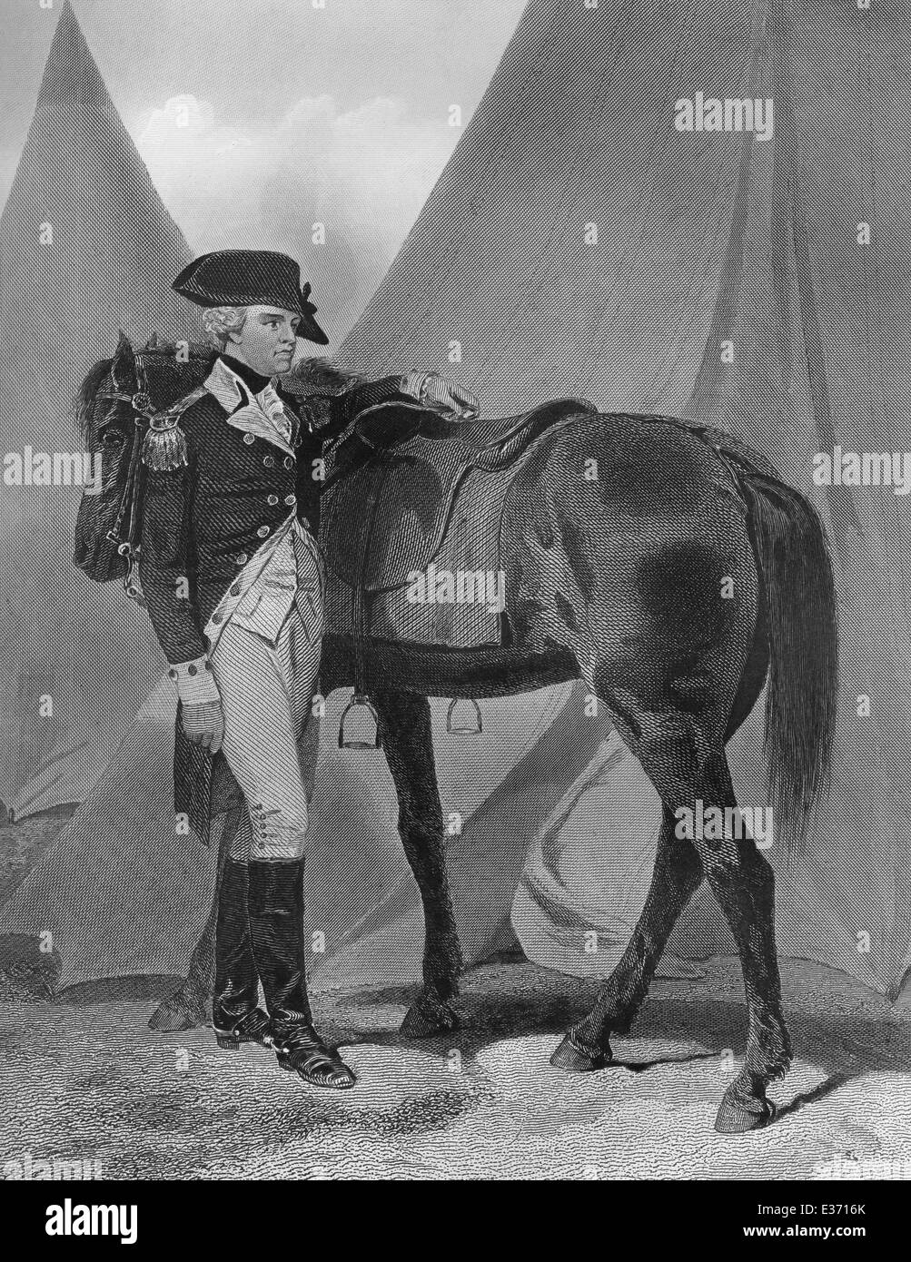 Anthony Wayne, 1745 - 1796, un American generale e uomo politico, Foto Stock