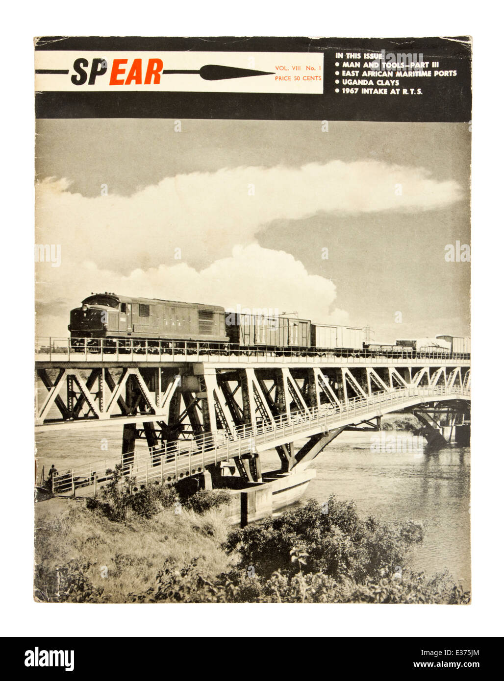 Raro 1967 (volume VIII, n. 1) copia di 'Spera', una rivista sulla East African ferrovie e porti. Foto Stock