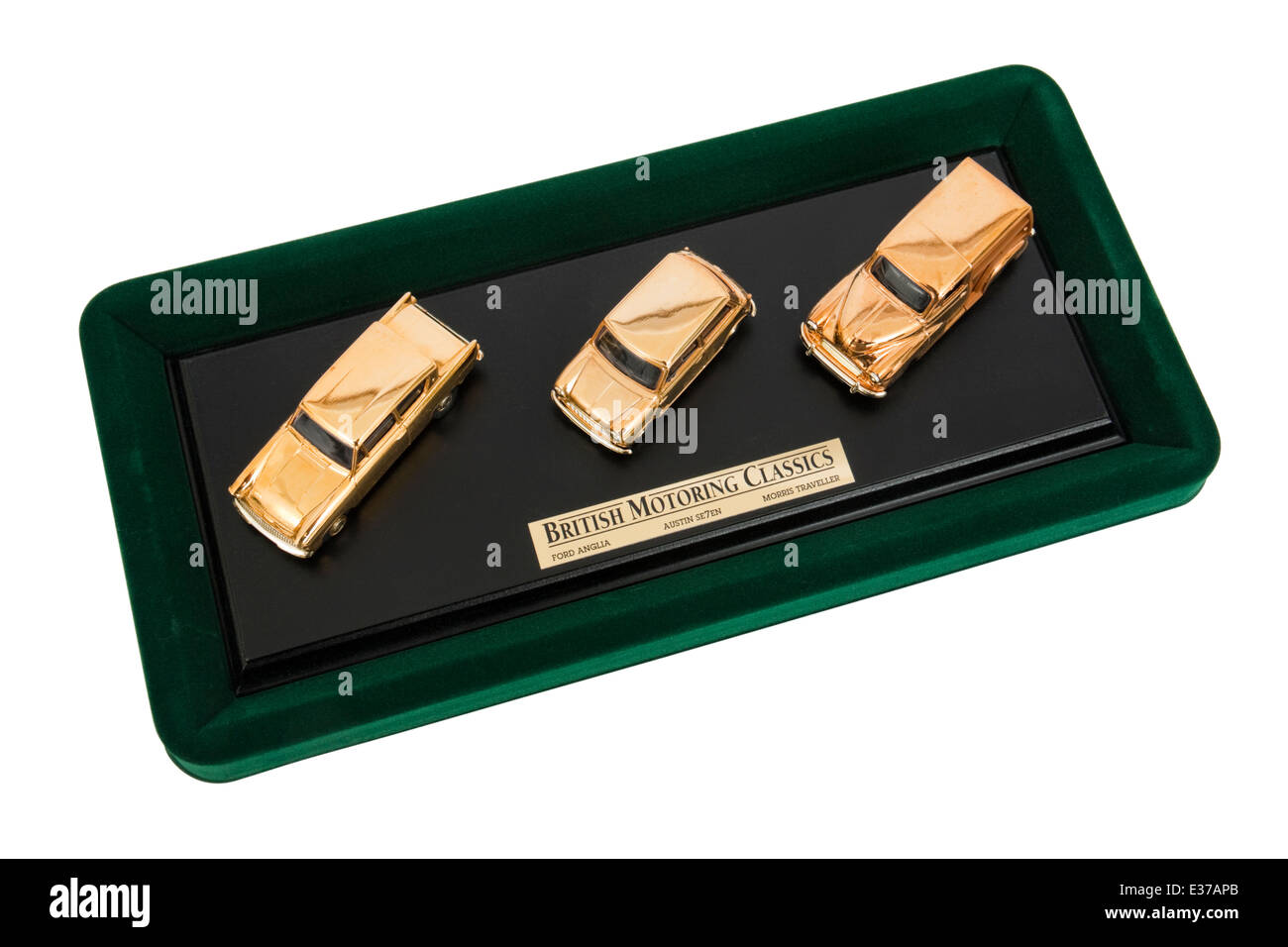 Lledo "British Motoring classici degli anni sessanta' 24ct placcato oro speciale in edizione limitata serie di 7.500 pezzi solo. Foto Stock