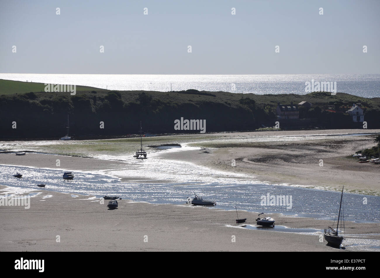 Avon estuario in Bantham nel sud prosciutti, Devon, Regno Unito Foto Stock