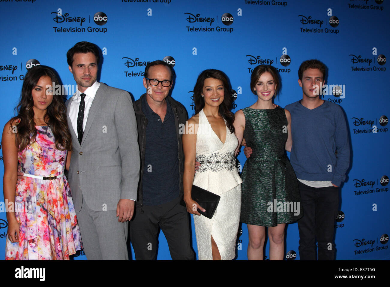 ABC TCA Summer 2013 parte dotata di: Chloe Bennett,Brett Dalton,Clark Gregg,Ming-Na Wen,Elizabeth Henstridge,Iain De Caestecker dove: Beverly Hills, CA, Stati Uniti quando: 05 Ago 2013 Foto Stock