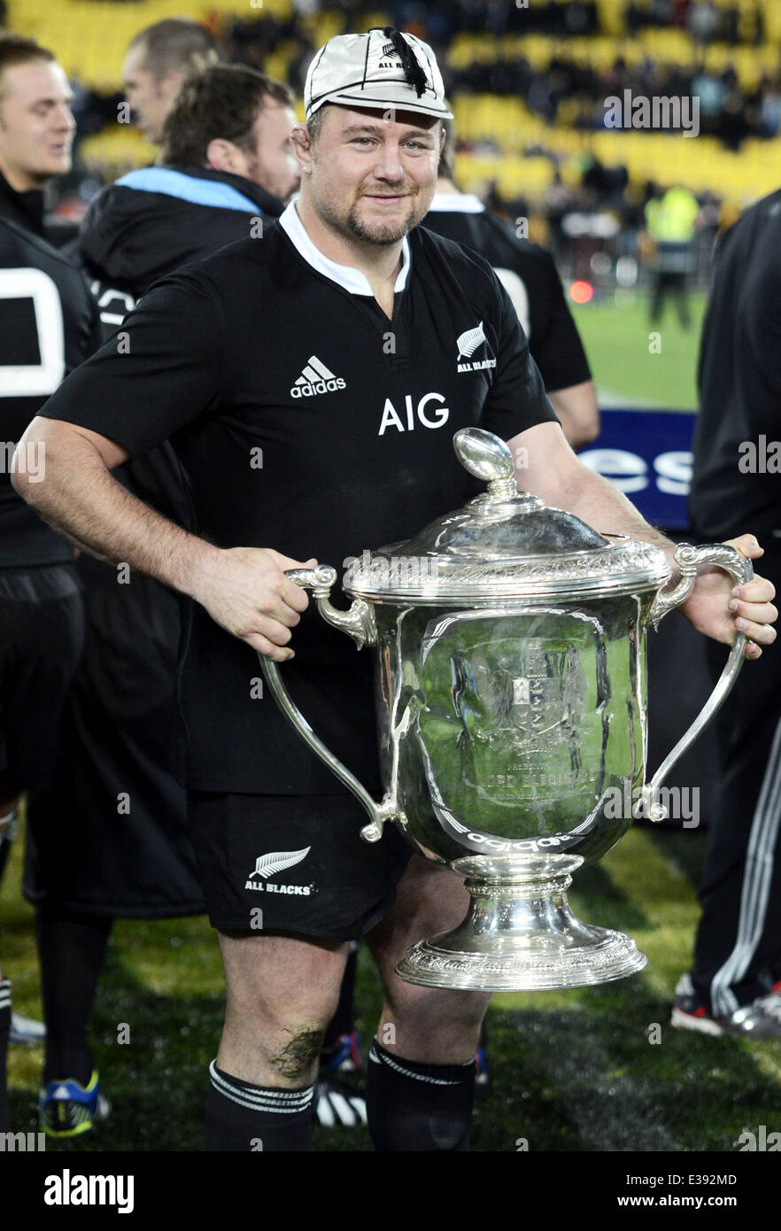 2013 Bledisloe Cup - All Blacks vs. Australia al Westpac Stadium dove: Wellinton, Nuova Zelanda quando: 24 Ago 2013 .c Foto Stock