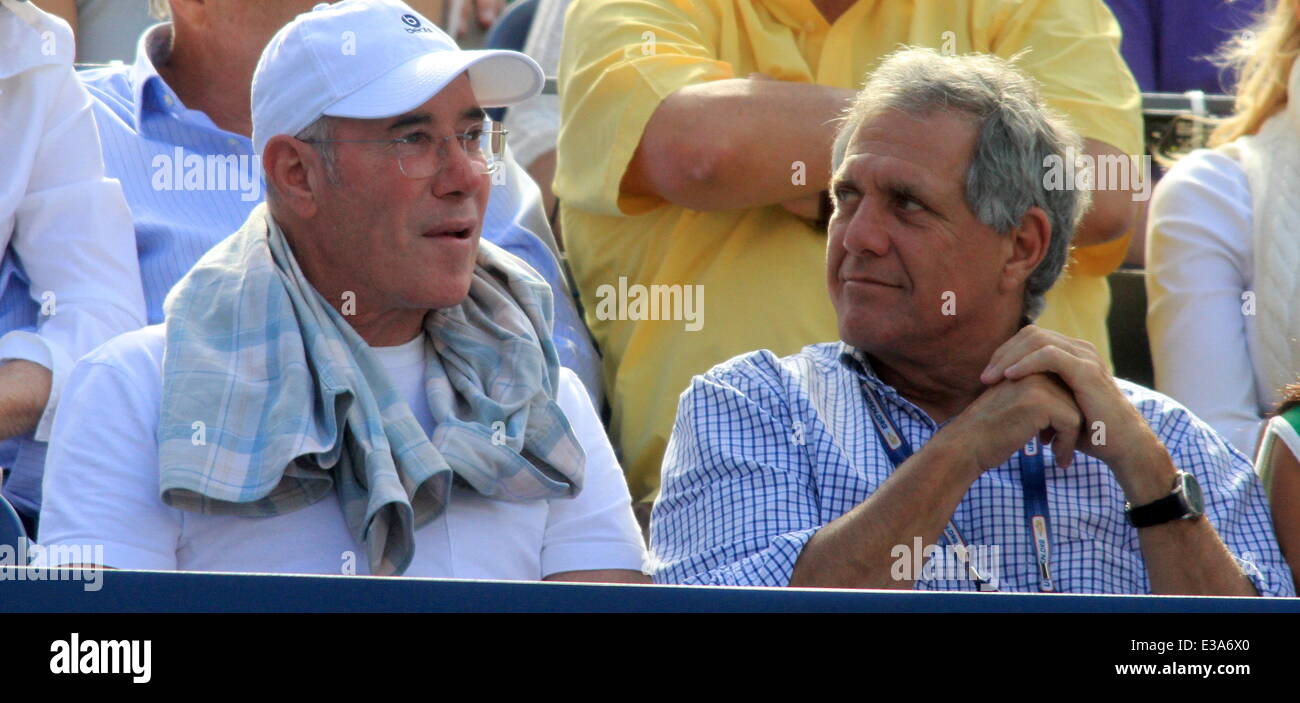 Celebrità frequentare 13 giorno a US Open Tennis con: David Geffen,Les Moonves dove: New York City, NY, Stati Uniti quando: 08 Set 2013 Foto Stock