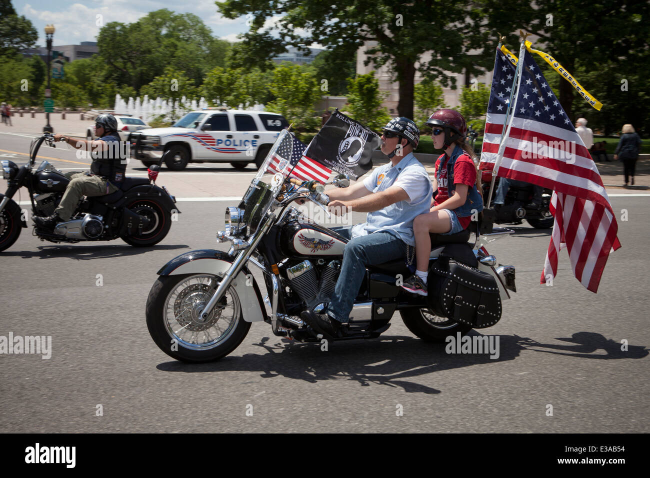 Rolling Thunder del Memorial Day 2014 - Washington DC, Stati Uniti d'America Foto Stock