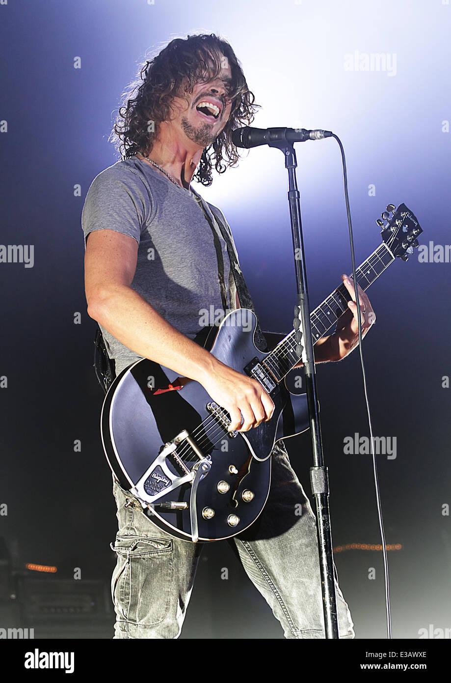 Soundgarden eseguire presso l'O2 Apollo Manchester offre: Chris Cornell,Soundgarden dove: Manchester, Regno Unito quando: 13 set Foto Stock