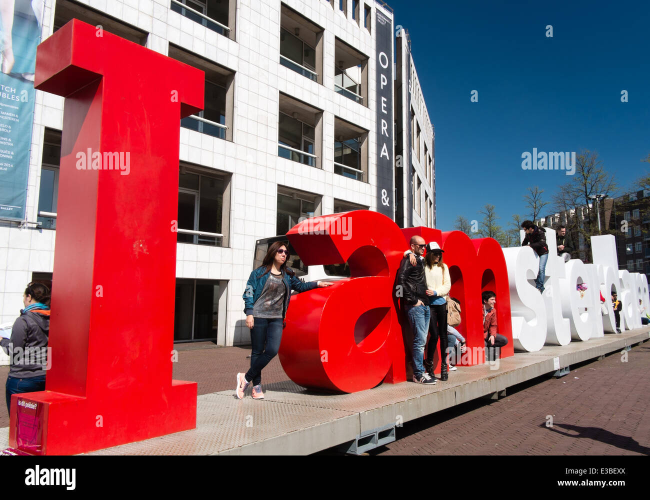 "Io sono Amsterdam' firmare Foto Stock