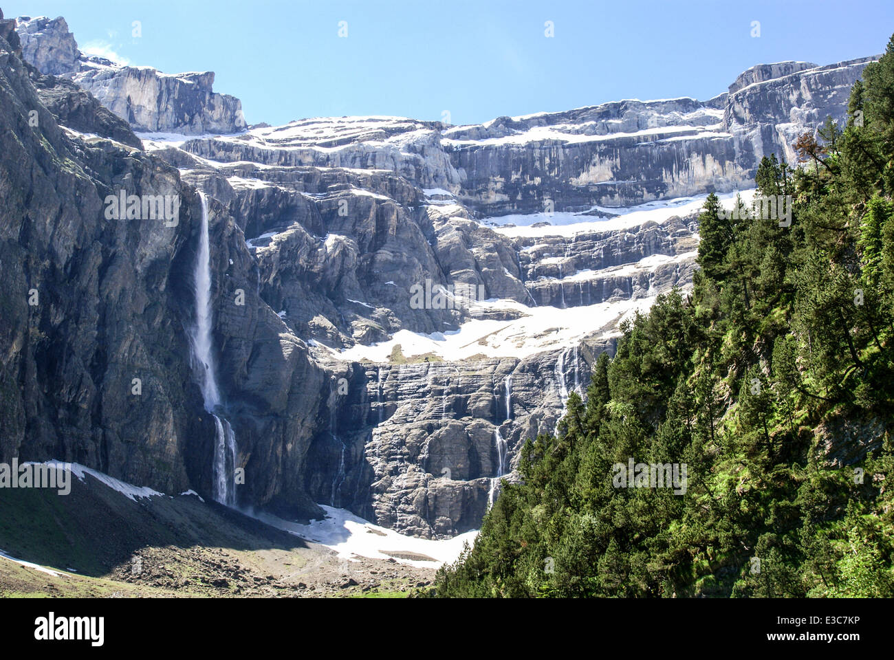 Pirenei Mountain Range Foto Stock