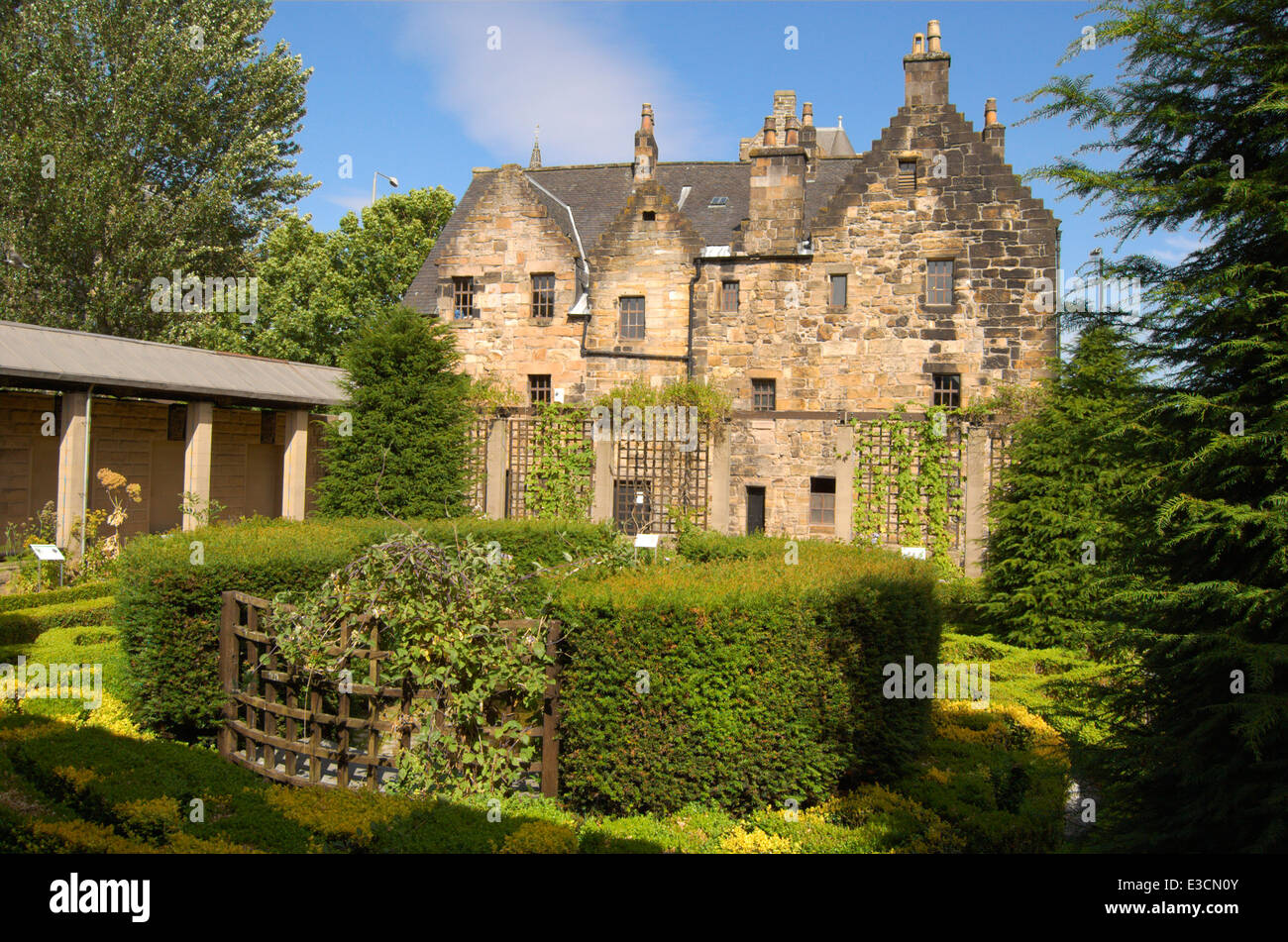Motivi di Provand's Signoria, la più antica casa permanente a Glasgow, Scozia Foto Stock