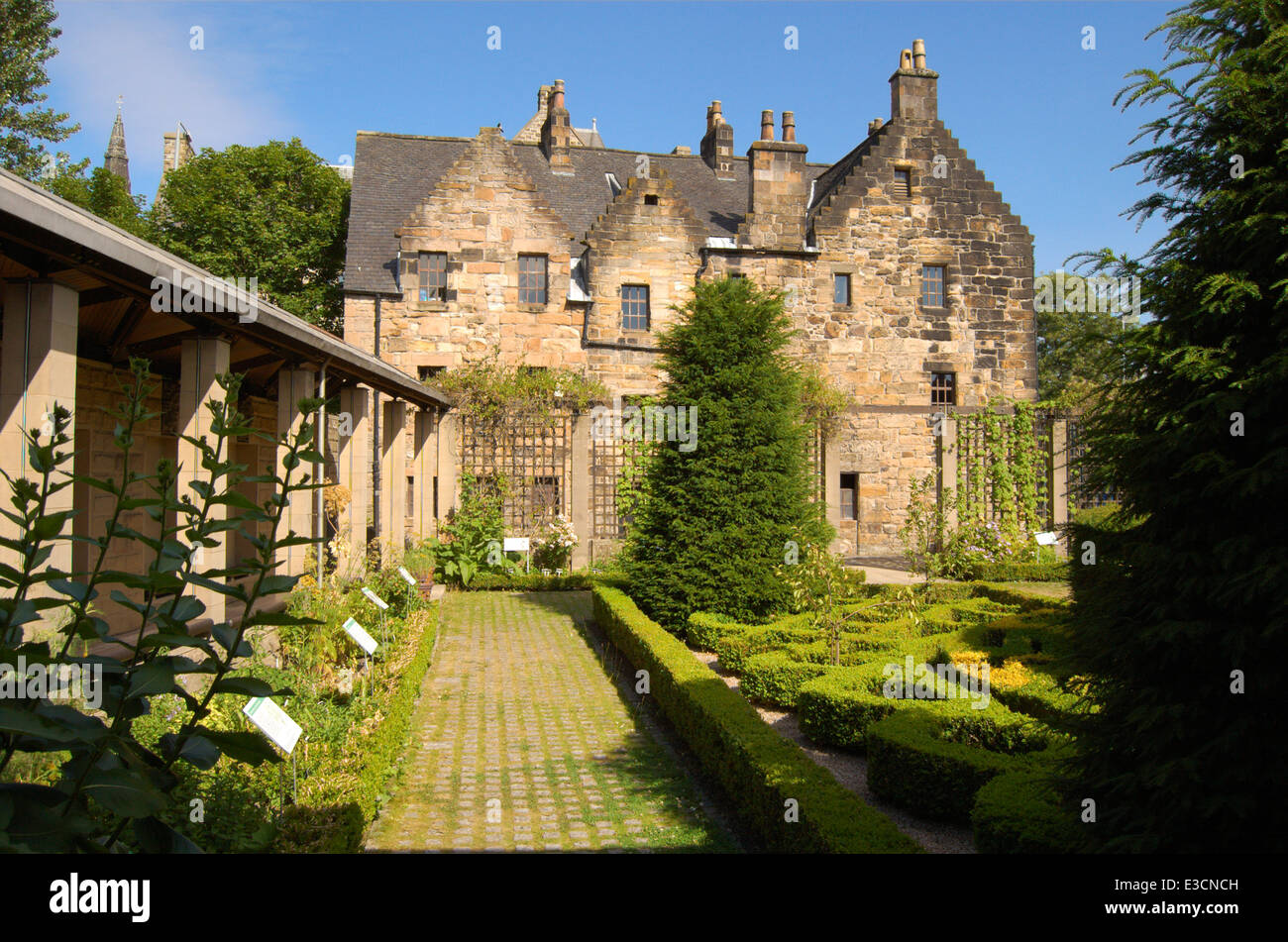 Motivi di Provand's Signoria, la più antica casa permanente a Glasgow, Scozia Foto Stock