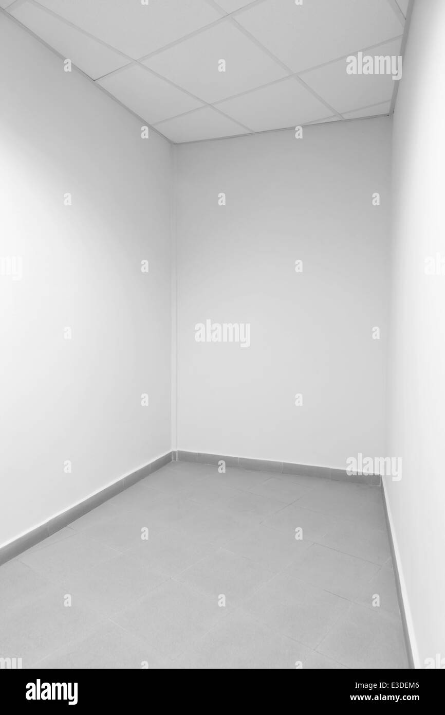 Stanza vuota, tiro a destra Foto Stock