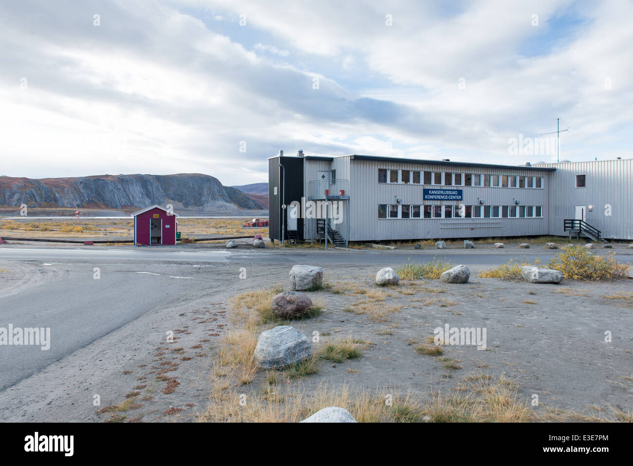 Conference Center a Kangerlussuaq in Groenlandia direttamente in aeroporto Foto Stock