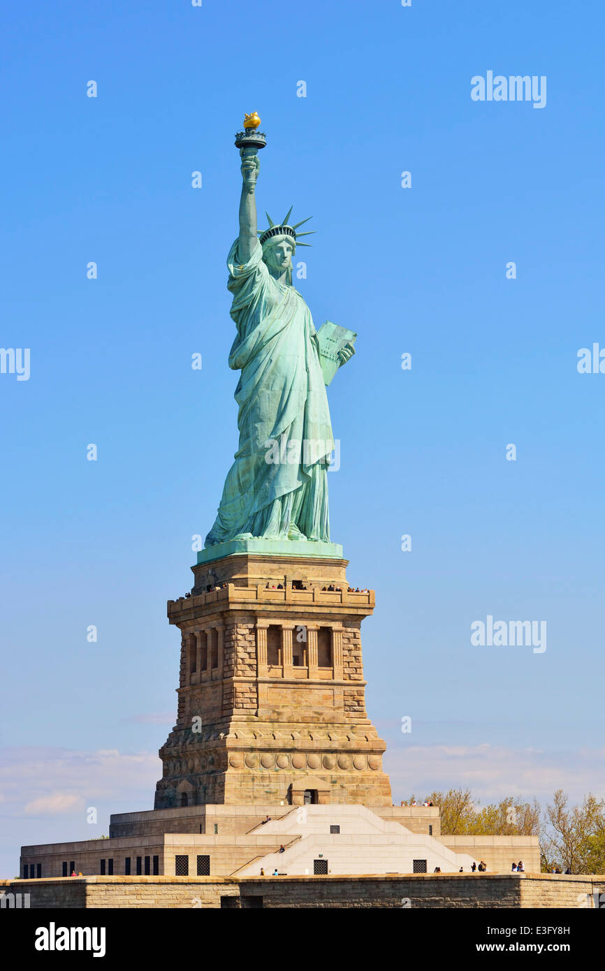 Statua della Libertà, Liberty Island, New York Foto Stock