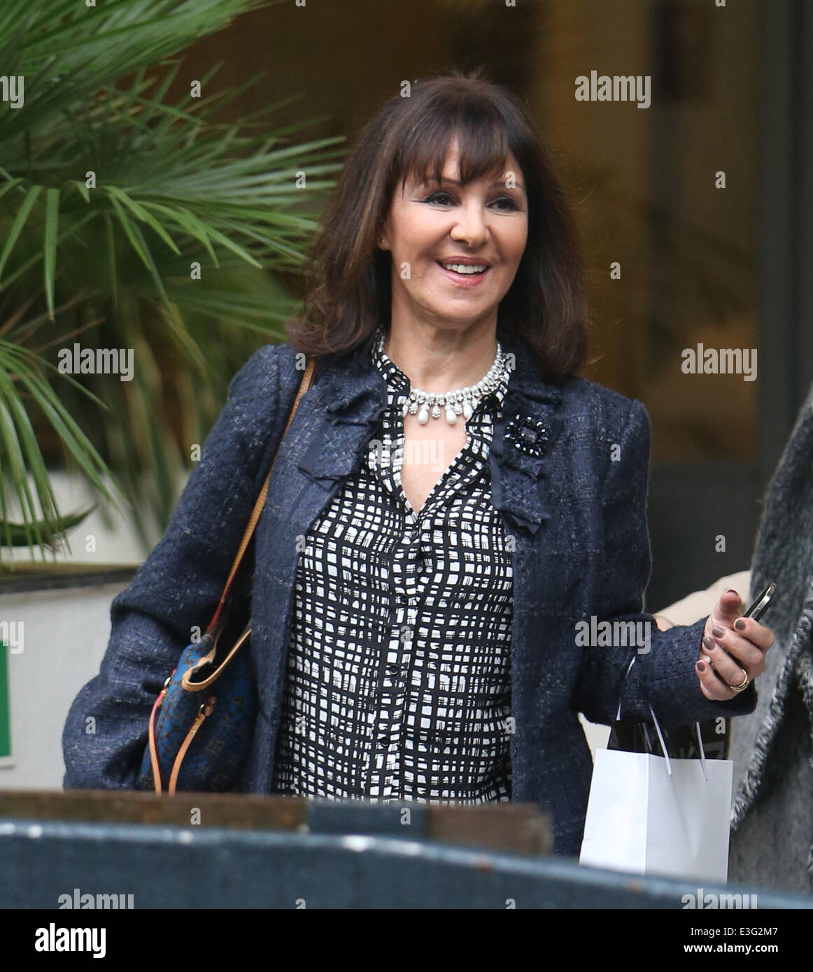 Arlene Phillips al di fuori della ITV studios con: Arlene Phillips dove: Londra, Regno Unito quando: 06 Nov 2013 Foto Stock