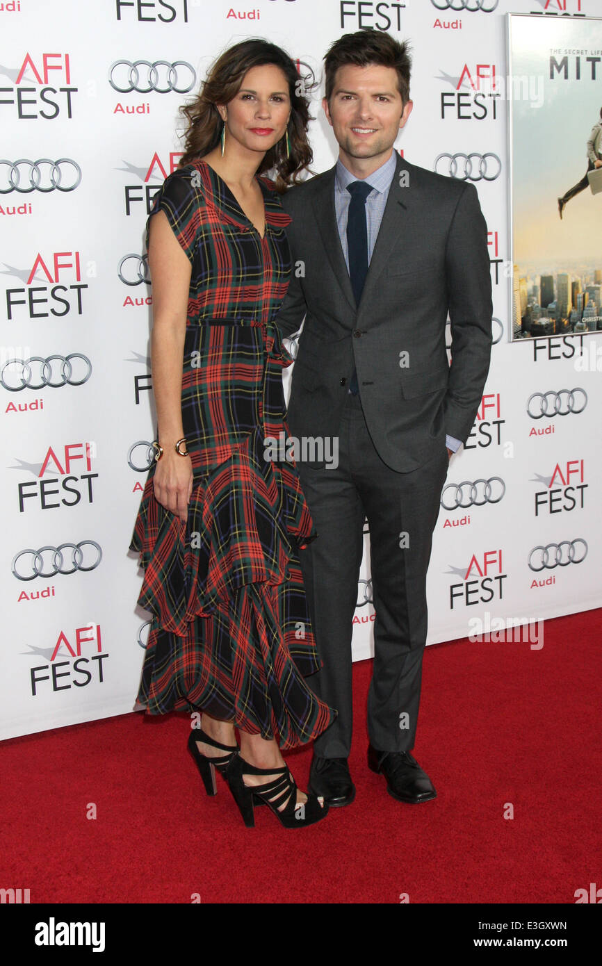 Vita segreta di Walter Mitty proiezione a AFI Fest con: Adam Scott dove: Los Angeles, California, Stati Uniti quando: 14 Nov 2013 Foto Stock