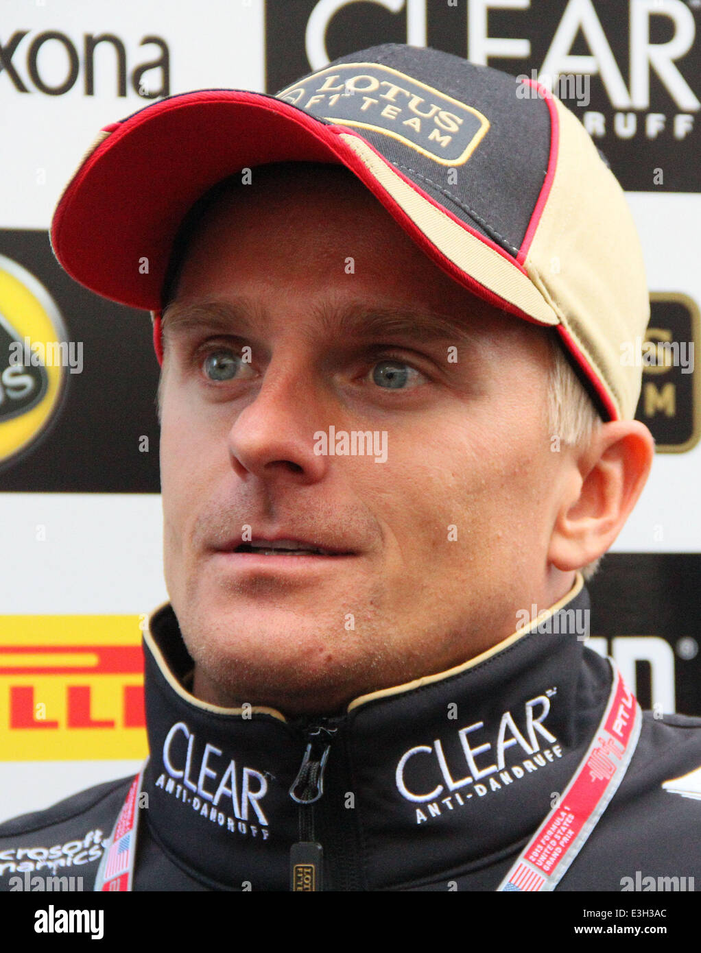 F1 2013 Stati Uniti Grand Prix al circuito delle Americhe - Pre Gara con: Heikki Kovalainen dove: Austin, Texas, Stati Uniti quando: 14 Nov 2013 Foto Stock