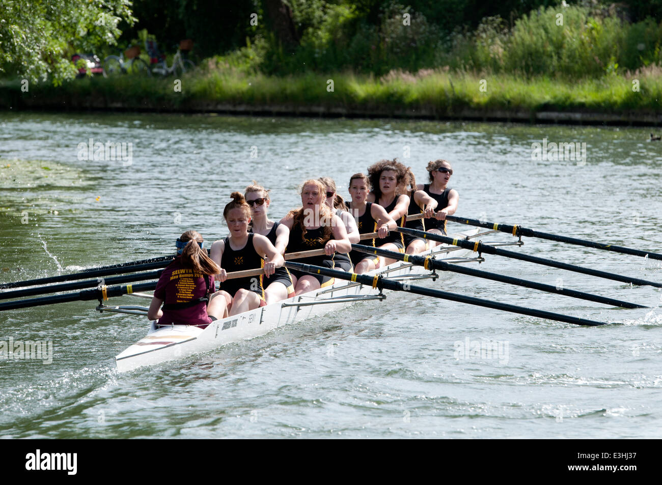 Cambridge può dossi, Selwyn College Cari otto Foto Stock