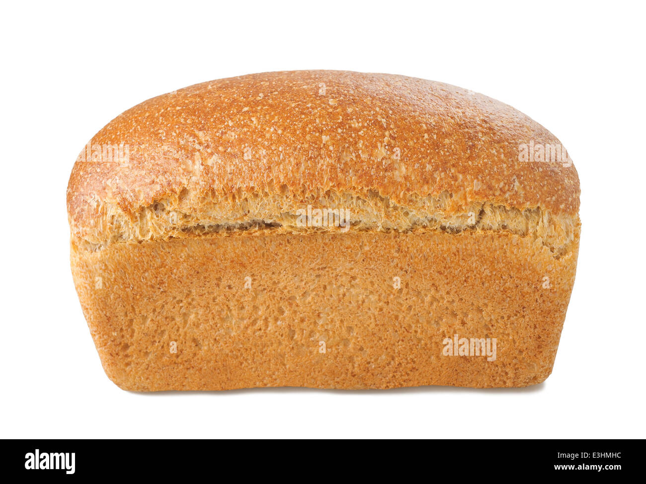 Il pane isolato su bianco Foto Stock