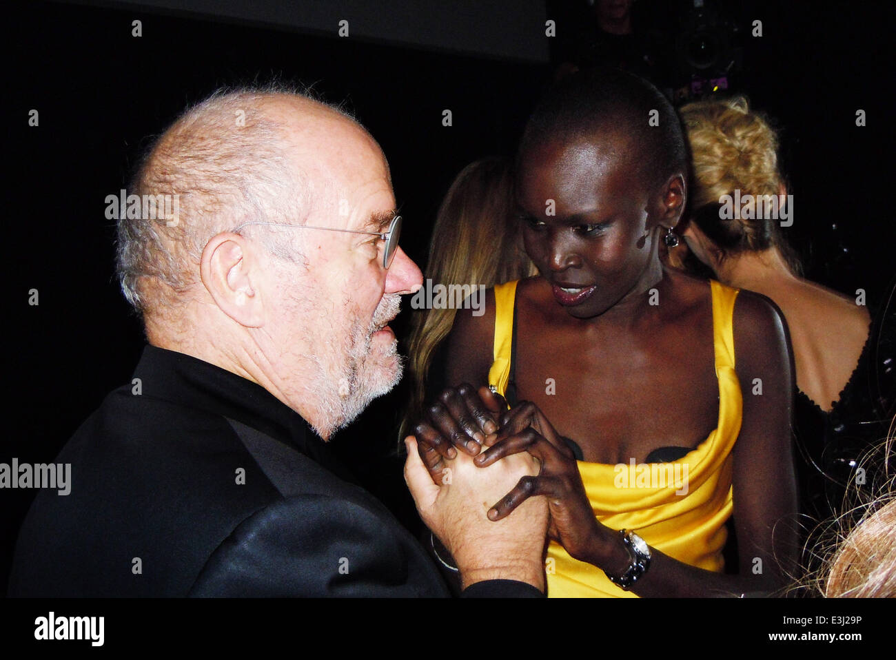 Pirelli - Il Calendario Pirelli cinquantesimo anniversario partito svoltasi a HangarBicocca con: Peter Lindbergh,Alek Wek Dove: Milano, Italia Quando: 21 Nov 2013 Foto Stock