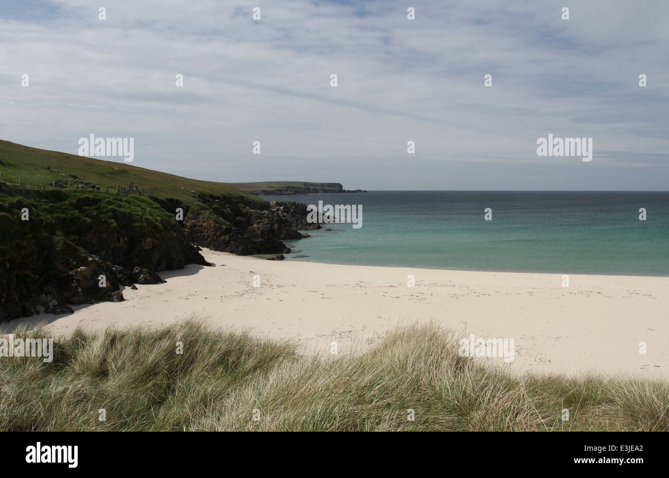 Sabbie breckon yell Shetland Scozia giugno 2014 Foto Stock