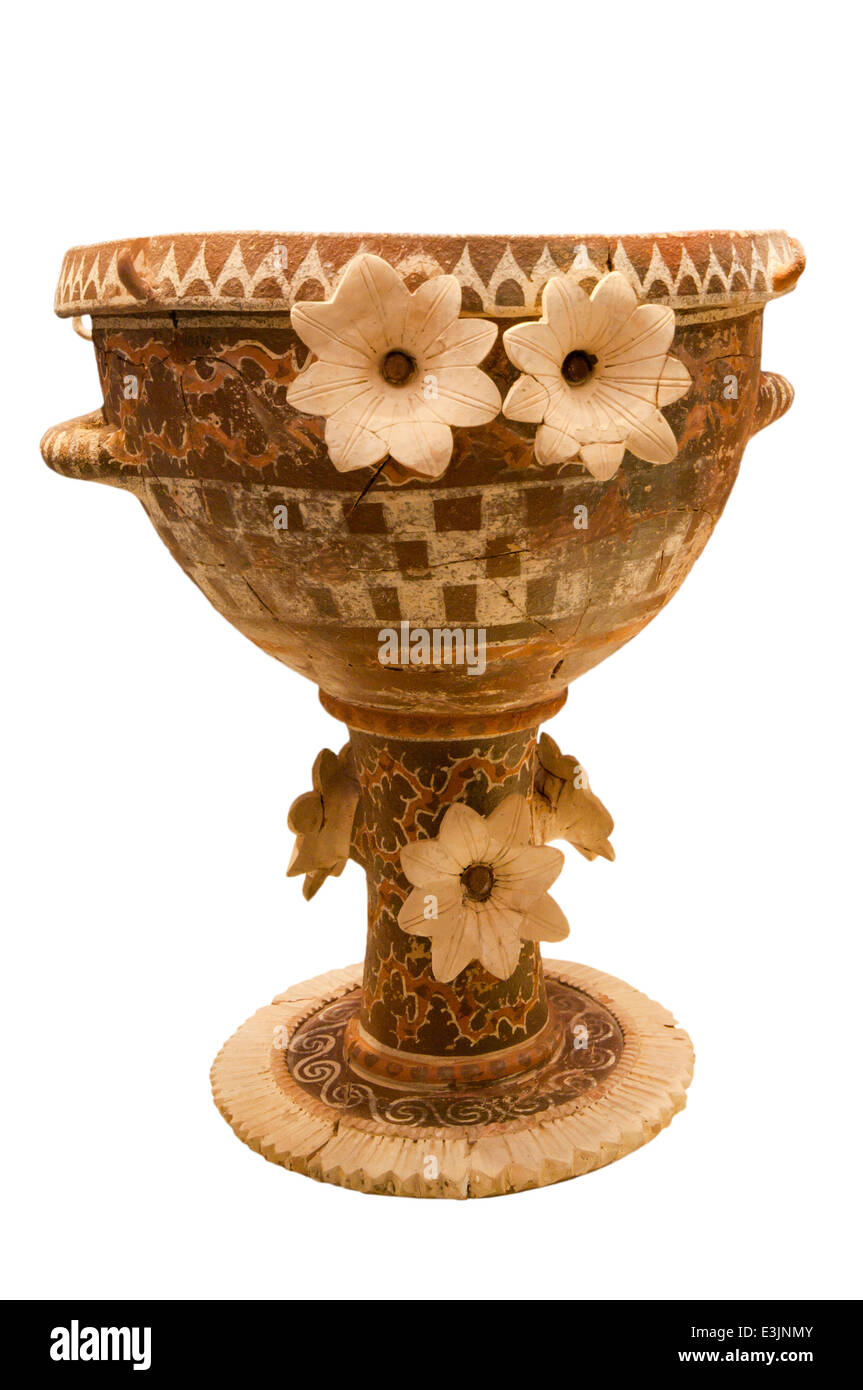 Kamares Vaso in ceramica minoica Foto Stock