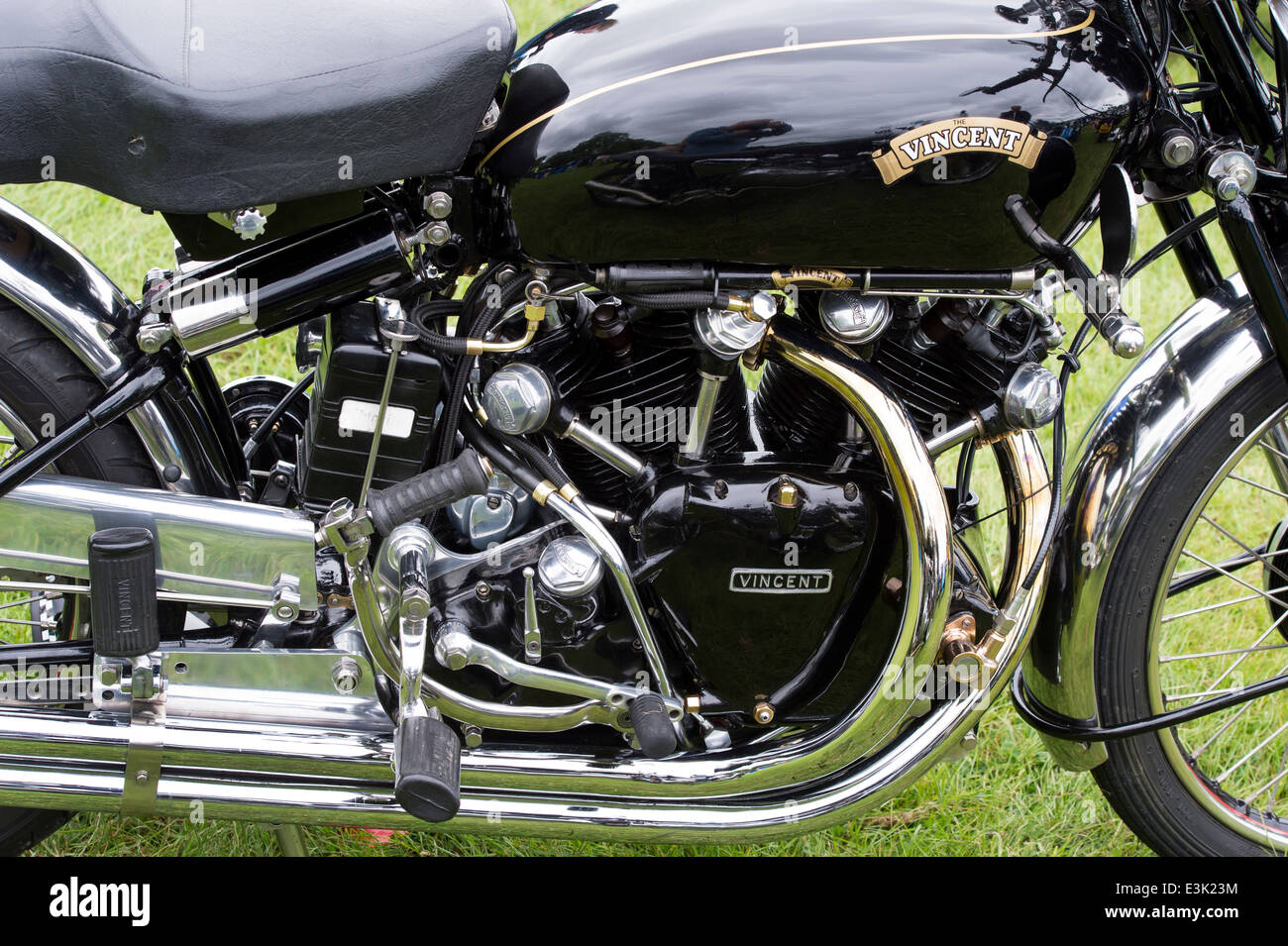 Vintage di HRD Vincent motocicletta. Classic british bike Foto Stock