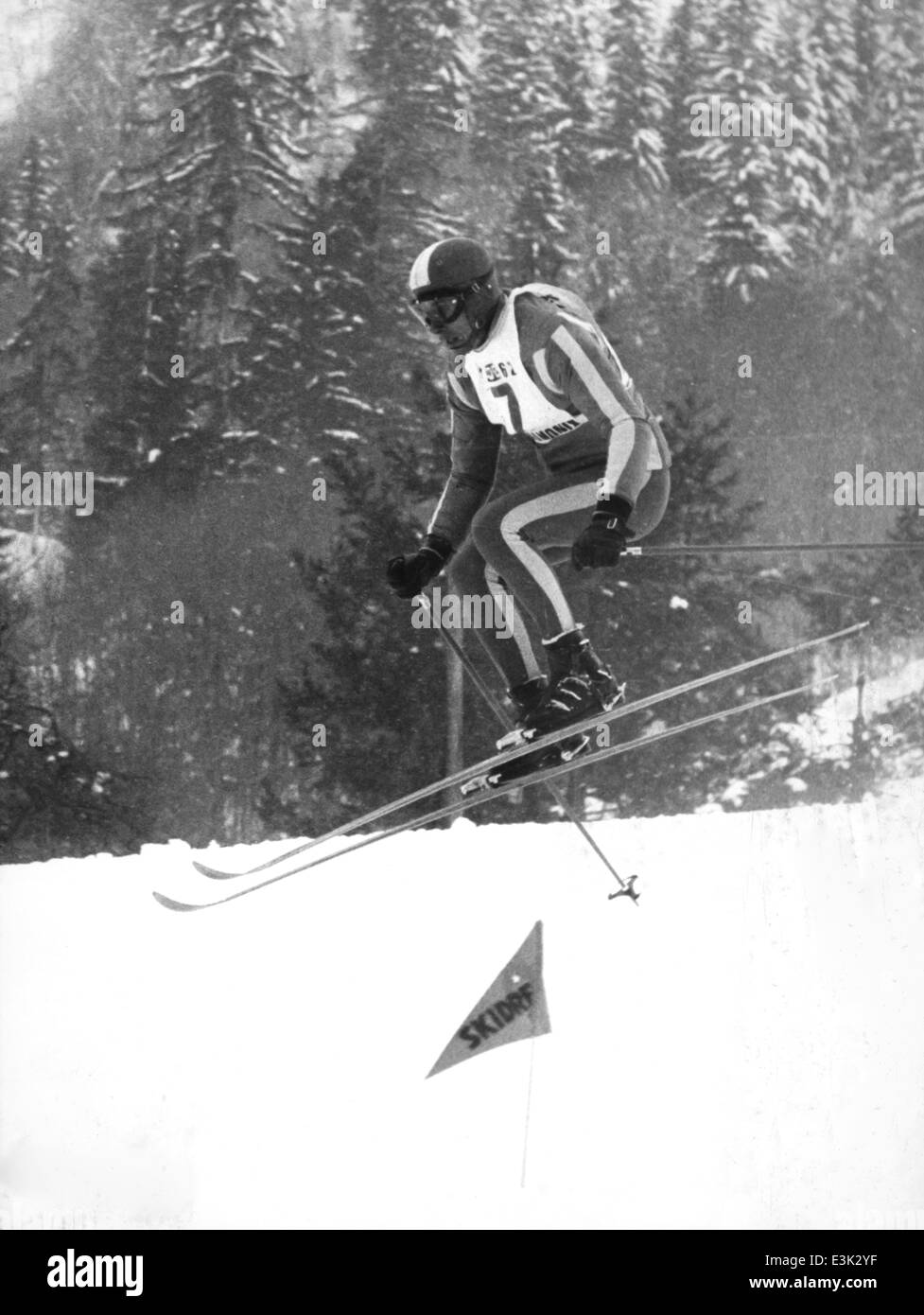 Karl Schranz,chamonix campionati mondiali di sci,1962 Foto Stock