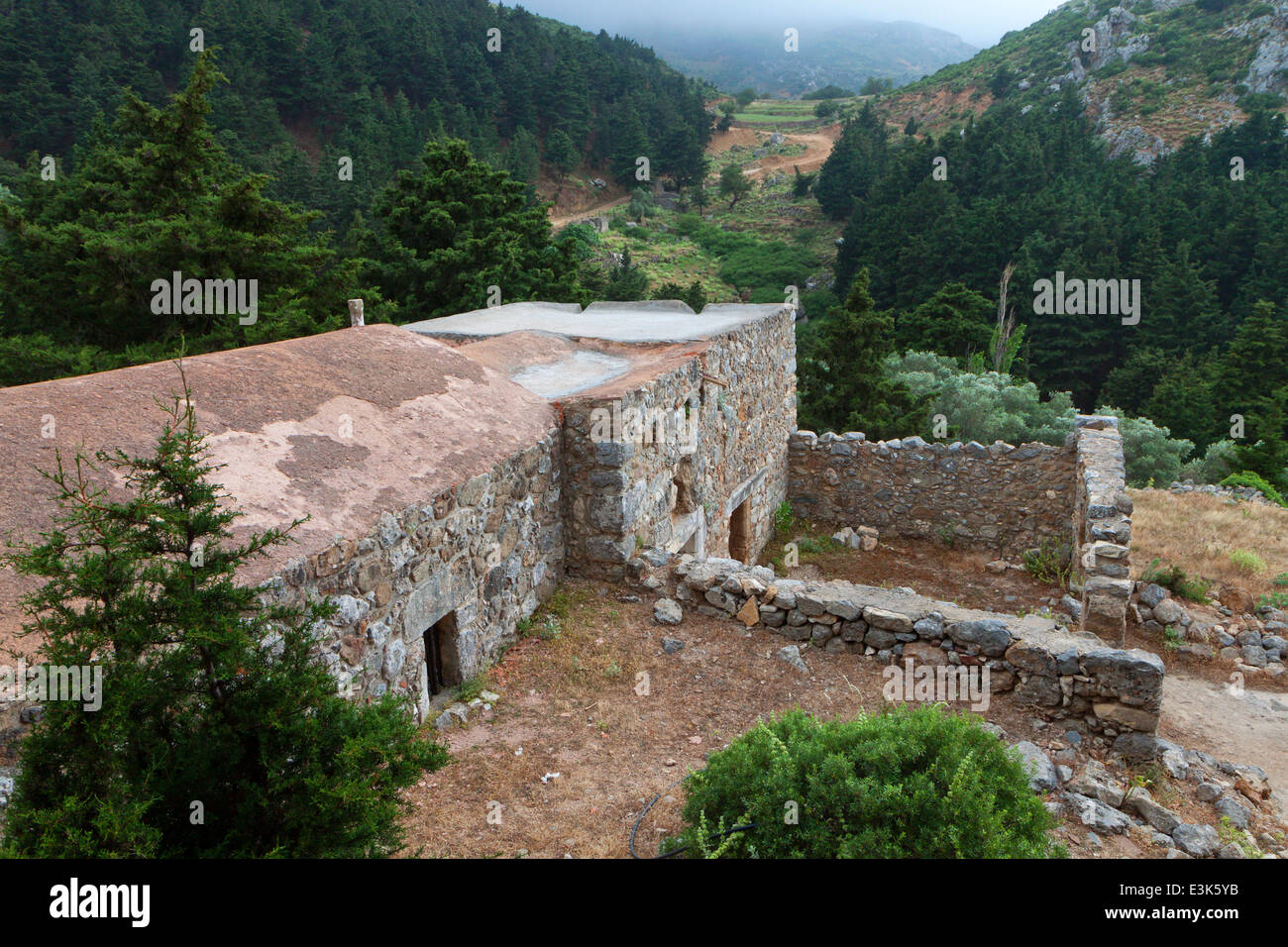 Vecchia chiesa al Palio Pyli village, isola di Kos, Grecia Foto Stock